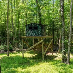Raised hunting blind