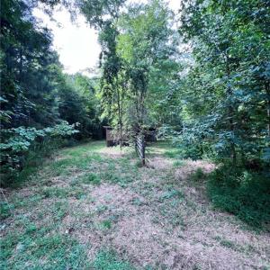 Trails to both buildings.