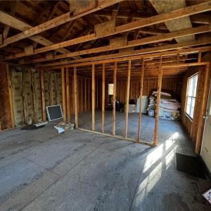 Second story of barn.  Can be insulated and made livable.