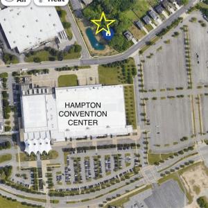 Across from Hampton Convention Center