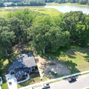 Lot 187 is to the right of the house