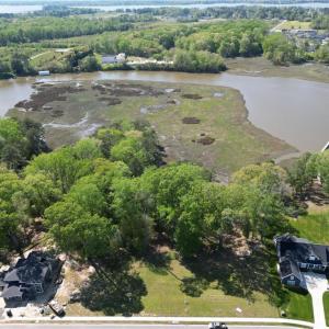 Borders the marsh surrounding Bennett's Creek