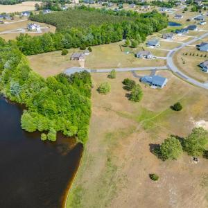View from the water back towards the acreage.