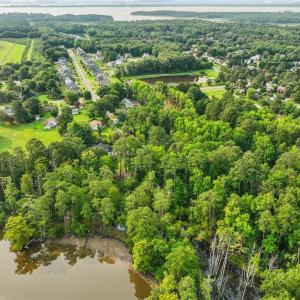 Nice blend of cleard land and mature trees along Powhatan Creek