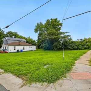 Cleared corner lot
