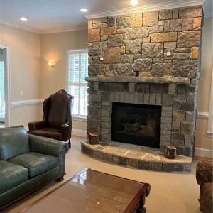 clubhouse fireplace