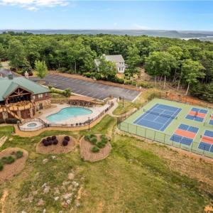 Clubhouse, pool and sports court