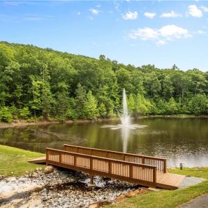 Fountain and walking trails
