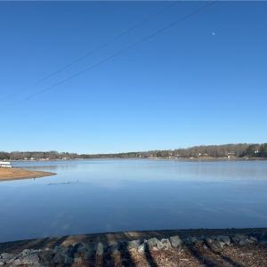 Breathtaking long range views! Small powerline barely visible in photo. Temp lake draw down.