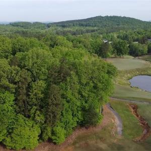Northern view from the 10th fairway back toward the lot.