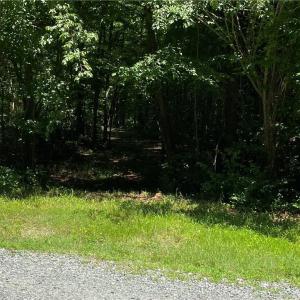 A view of the current access point on the right of way.
