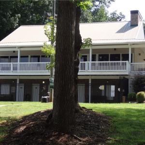 back of clubhouse