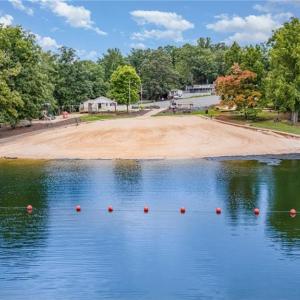 Manmade Sandy Beach and swim area