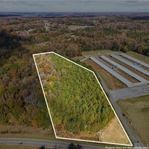 Overhead shot showing the approximate lot dimensions. Perked for a 3 bedroom home
