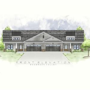 Artist rendering of the single story duplex town home "AA"