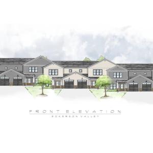 Artist rendering of the two story 6 unit town home "BBBBBB"