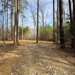 Driveway pushed in and opening for possible homesite has been cleared