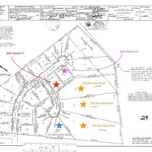 Lots are not divided as shown in map. This is the neighborhood plat map the that county had