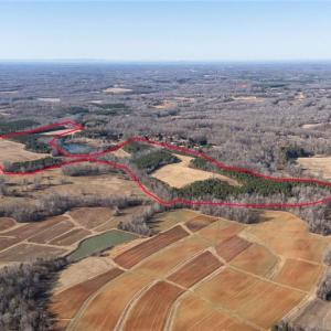 Additional aerial view of the entire farm