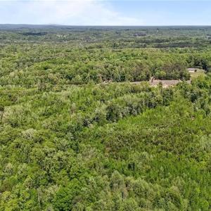 Aerial view of lots. Lot lines and dimensions are approximate.