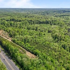 Aerial view of lots. Lot lines and dimensions are approximate.