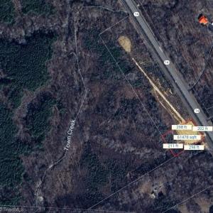 Screenshot of one of the commercial lot with dimensions. Lot lines and dimensions are approximate.