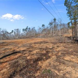 Utility easement near right side of acres being sold