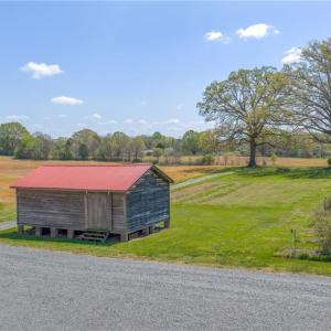 Storage building, re-finished with sliding barn door