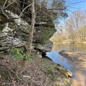 Bottom of cliff on the Dan River