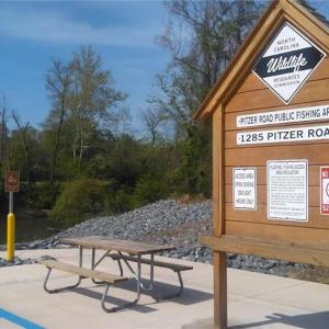 Dan River Access Point downstream from property