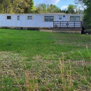 Front of mobile home