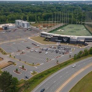 Topgolf complex just down the road