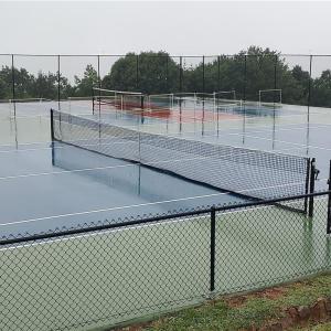 Pickleball courts overlooking the lake