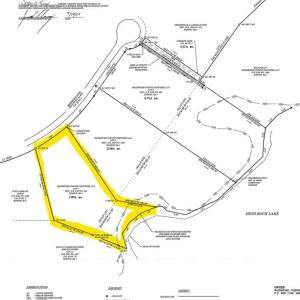 Screenshot from survey showing old and new lot lines
