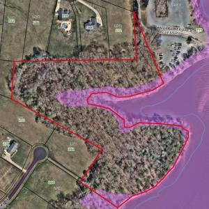 Estimated lot lines pulled from Davidson County GIS (14.63 ac on image is from previous tract size).