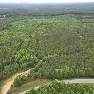 High Pine Church Rd looking north with existing access road