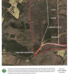 Aerial GIS map, sale area is east block in white