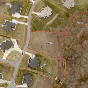 GIS image of lot 20 Wolf Ridge