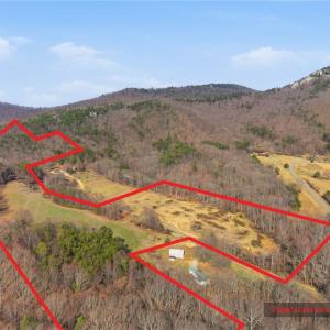 Red outline is approx layout of the parcel.