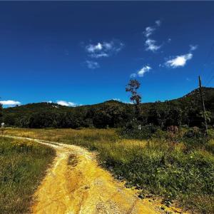Reid Rd is a private, dirt/gravel drive.