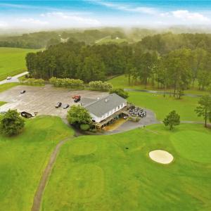 Overhead shot of Caswell Pines Clubhouse at Blanch!