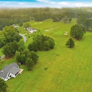 Aerial view of the Oak Tree Drive neighborhood.