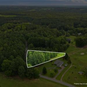 Overhead shot showing the approximate lot lines/dimensions.