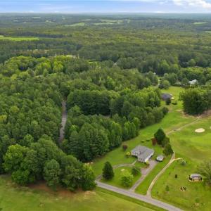 Aerial view of the neighborhood.