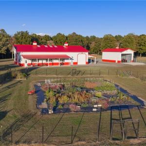 Expansive back yard garden w/ fencing
