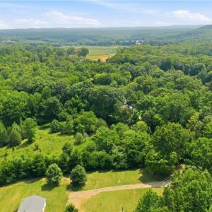 Aerial view of the property.