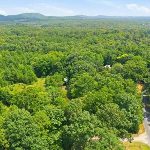 Aerial view of the property.