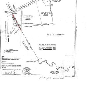 Survey w/easement shown