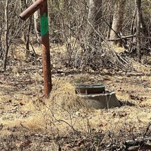 Sewer line easement markers