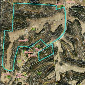 Aerial with contours